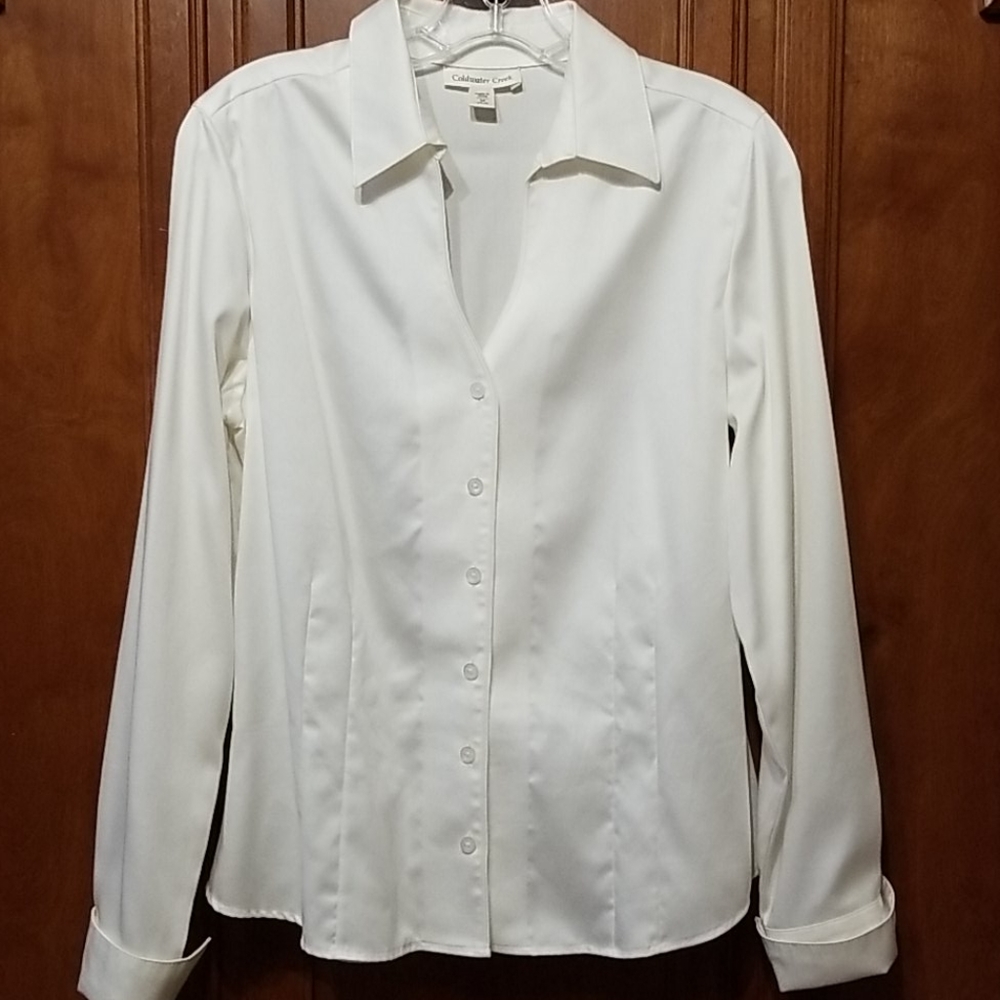 Coldwater Creek Long Sleeve Button Blouse